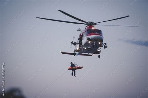 Rescue Helicopter Stock Photo | Adobe Stock