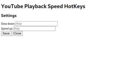 YouTube Playback Speed HotKeys for Google Chrome - Extension Download