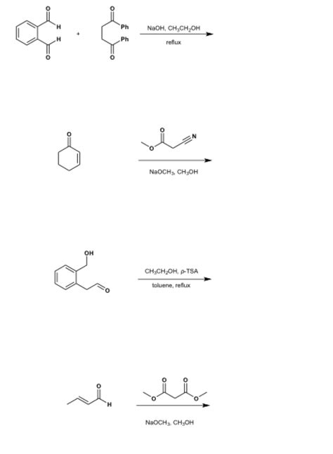 Solved OH Ph NaOH, CH3CH2OH Ph reflux NaOCH3 CH30H CHSCH2OH, | Chegg.com