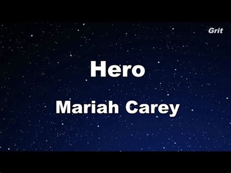 Hero - Mariah Carey Karaoke 【No Guide Melody】 Instrumental - YouTube