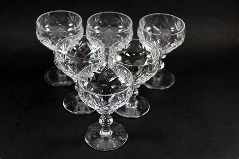 Webb Corbett Crystal, Port Glasses, Georgian Pattern