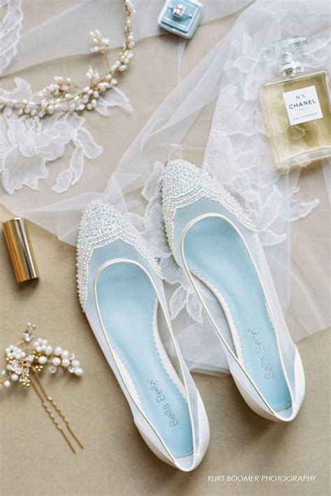 Hailey Pearl Beaded Ivory Wedding Flats - Praise