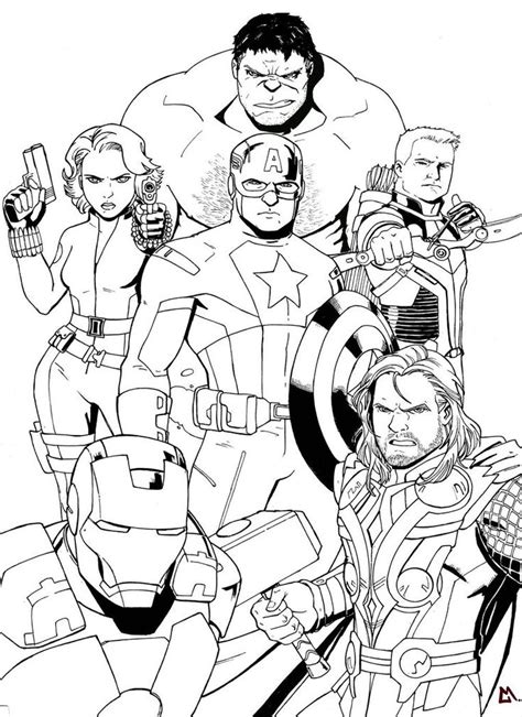 Avengers Superhero Coloring Pages