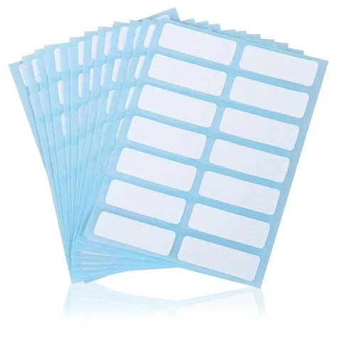 12Sheets Adhesive White Price Sticker Blank Note Sticker Name Number ...