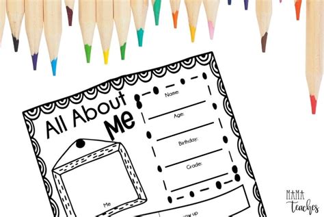 {Free} Getting to Know You Worksheet for Back to School - Mama Teaches