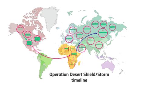 Operation Desert Shield/Storm timeline by Epiphany Huff