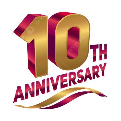 10th Anniversary Clipart Transparent PNG Hd, 10th Anniversary, 10th Anniversary Logo, 10th ...