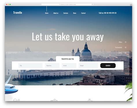 43 Best Free Travel Website Templates With Full Of Colors 2020