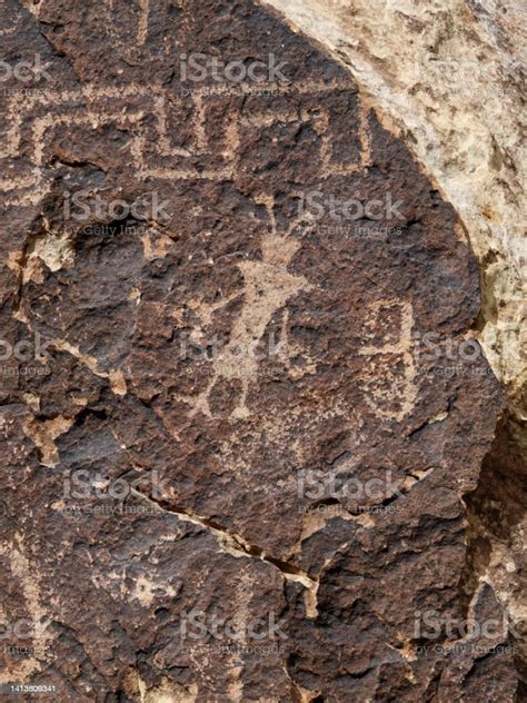 Fremont Culture Rock Art Panels Central Utah Stock Photo - Download Image Now - Ancient, Art ...