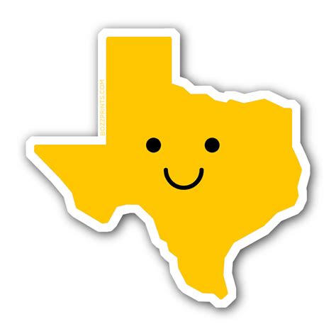 Smiley Face Texas - Bozz Prints