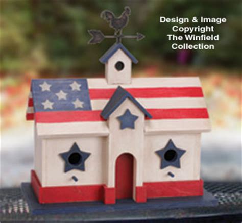 Patriotic Birdhouse Pattern, Birdhouse Wood Patterns: The Winfield ...