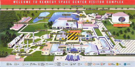 map of the kennedy space center visitor complex | Kennedy space center ...