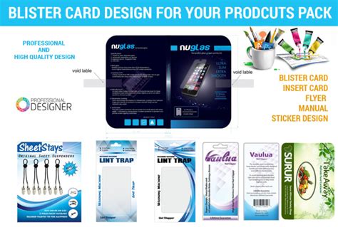 Do blister card design for product packaging by Likeguru