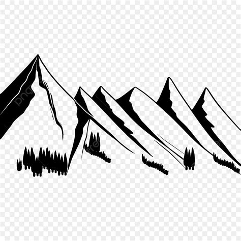 Clipart De Sommets De Montagne PNG , Chaîne De Montagnes, Clipart ...