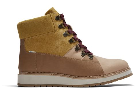 Waterproof Honey Oiled Nubuck and Suede Women's Mesa Boots | TOMS