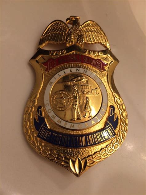 Commemorative US MARSHALS SERVICE Millennium | Police badge, Law enforcement, Us marshals