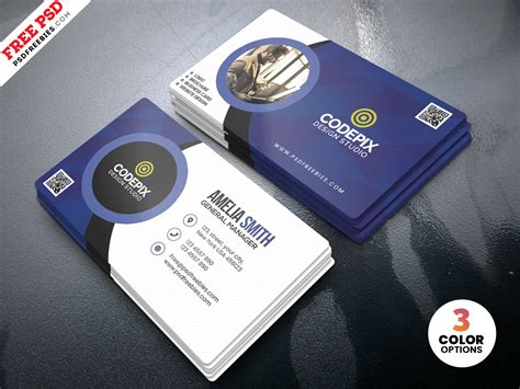 Customizable Business Cards Design PSD | PSDFreebies.com