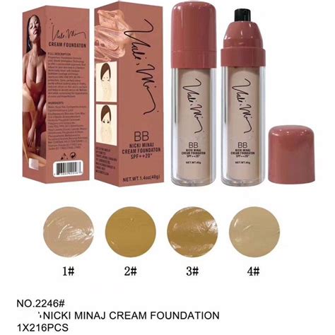 Hot Selling Makeup Nicki Minaj Cream Foundation SPF++20 Waterproof Brand Face Powder Foundation ...