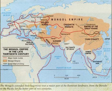 Mongol Empire and trade routes in the late 13th century? | Class 07 ...