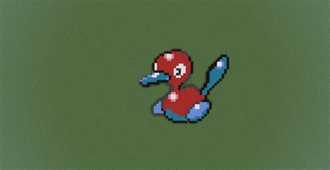 Pokemon Porygon 2 Pixel Art Minecraft Project