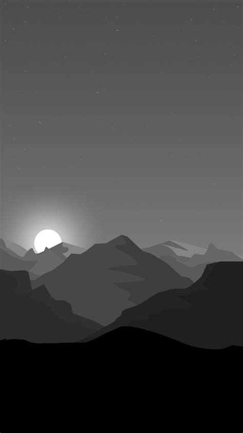 Dark Grey Minimalist Wallpaper