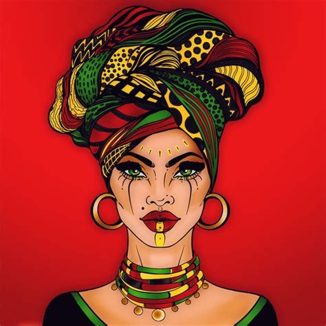 Recolor | African art paintings, African women painting, African ...