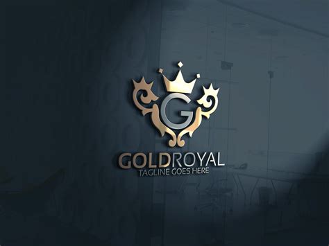 Gold Royal Logo | Beauty logo design, Corporate logo design, Logo design process