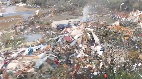 First Aerial View of Devastation Left by Deadly Tornado - Videos from ...