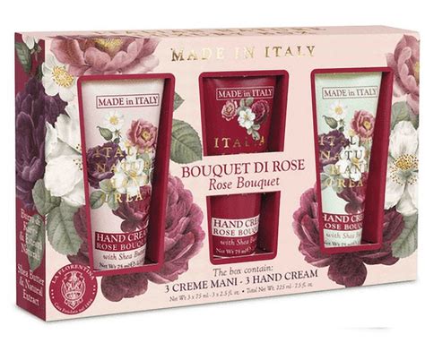 LA FLORENTINA ITALIAN NATURE LUXURY BOX ROSE BOUQUET 3 HAND CREAM ...