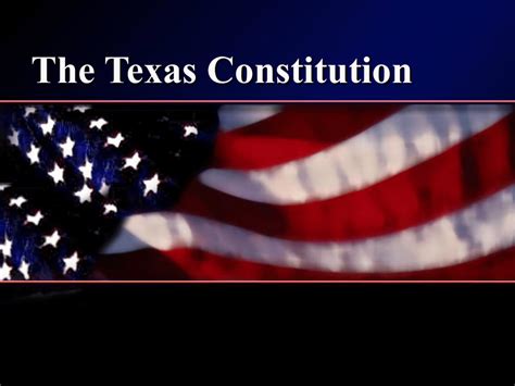 C. IV. The Texas Constitution