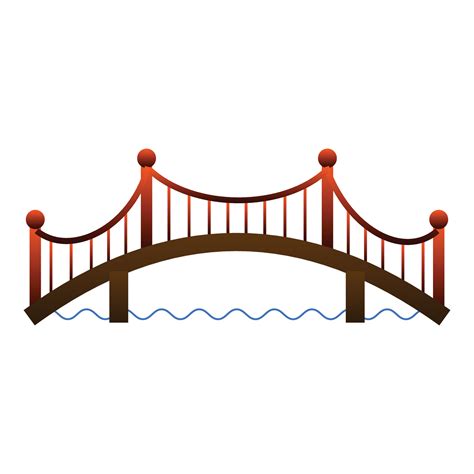 Architecture bridge icon, cartoon style 14671962 Vector Art at Vecteezy