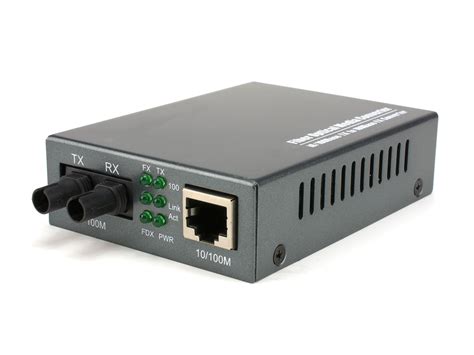 Fiber Media Converter – 100Base-FX, ST Multimode, 2km, 1310nm – 52Networks