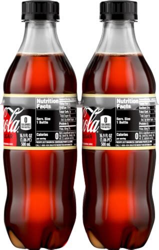 Coca-Cola Zero Sugar Vanilla Cola Soda Bottles, 6 bottles / 16.9 fl oz ...