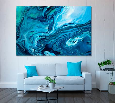 Blue Marble Abstract Painting – ArtLexy