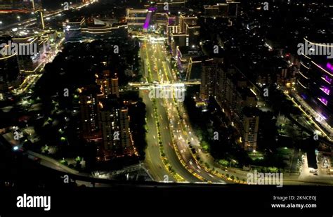 Gurgaon skyline at night Stock Videos & Footage - HD and 4K Video Clips ...