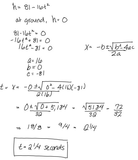 Quadratic Equation Word Problem - Algebra - Quadratic, Cubic and ...