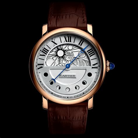 Cartier Special Edition Rotonde de Cartier Rétrograde Moonphase Rose ...