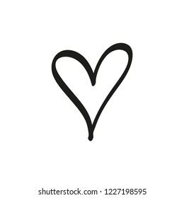 spruch bilder: Hand Drawn Heart Clipart Black And White