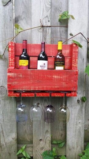 DIY Pallet wine rack | Homemade furniture, Bottles decoration, Pallet wine