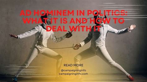 Ad Hominem in Politics: What is it and How to Deal with it - Campaigning Info