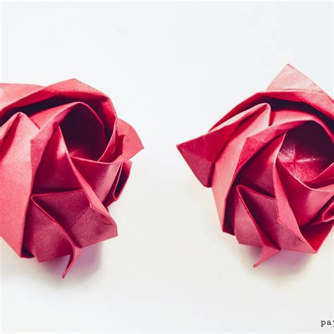 How To Fold A Beautiful Origami Napkin Rose - Paper Kawaii