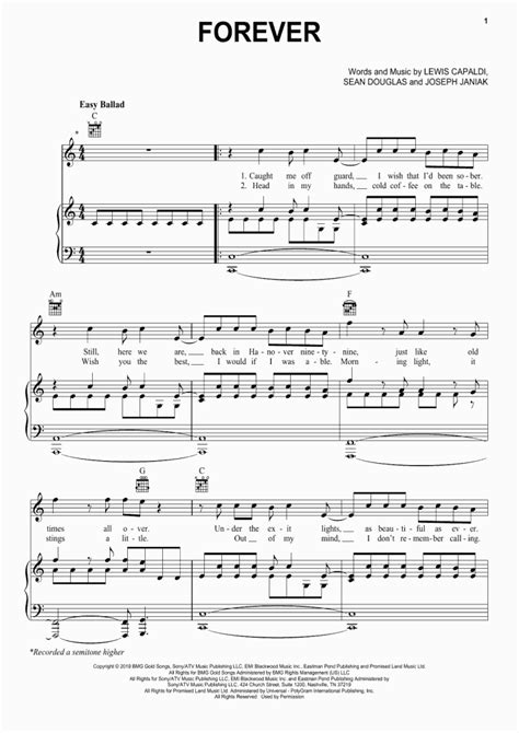 Forever Piano Sheet Music | OnlinePianist