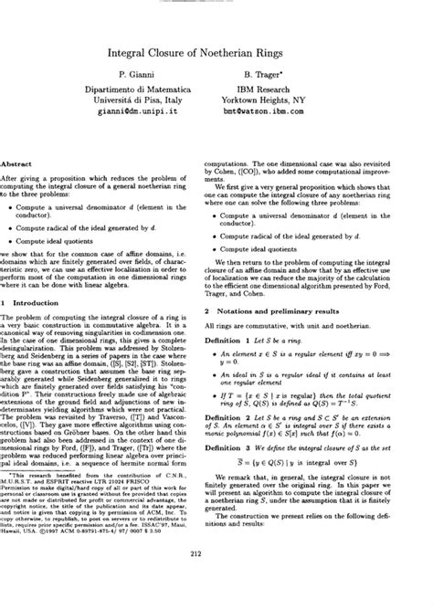 Integral closure of Noetherian rings | Proceedings of the 1997 ...