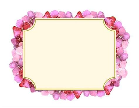 Free Printable Flower Border