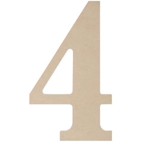 MDF Classic Font Wood Letters & Numbers 9.5"-4 | Stencils & Forms | Michaels