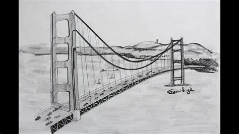 Simple Golden Gate Bridge Sketch - bmp-mongoose