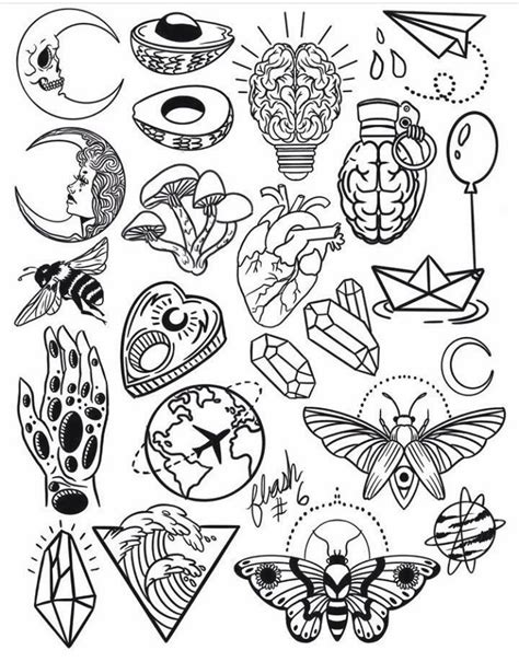 Printable Tattoo Flash Sheets