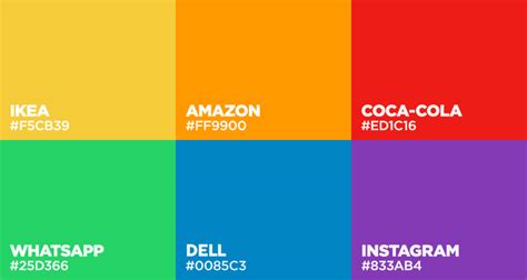 Colors Used By Famous Brands (With Their Codes)