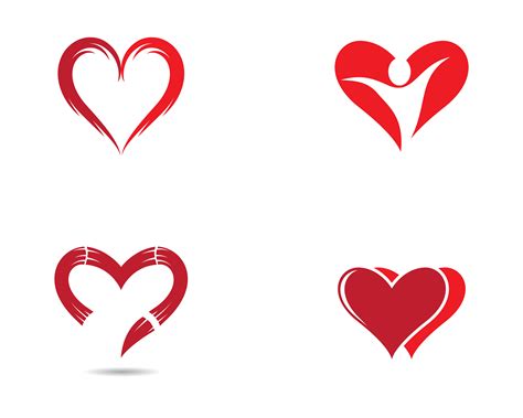 conjunto de iconos de logotipo de corazón 1213082 Vector en Vecteezy