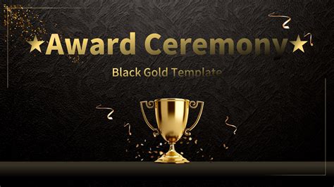 Atmospheric New Year Award Ceremony Ppt Template Google Slide and ...